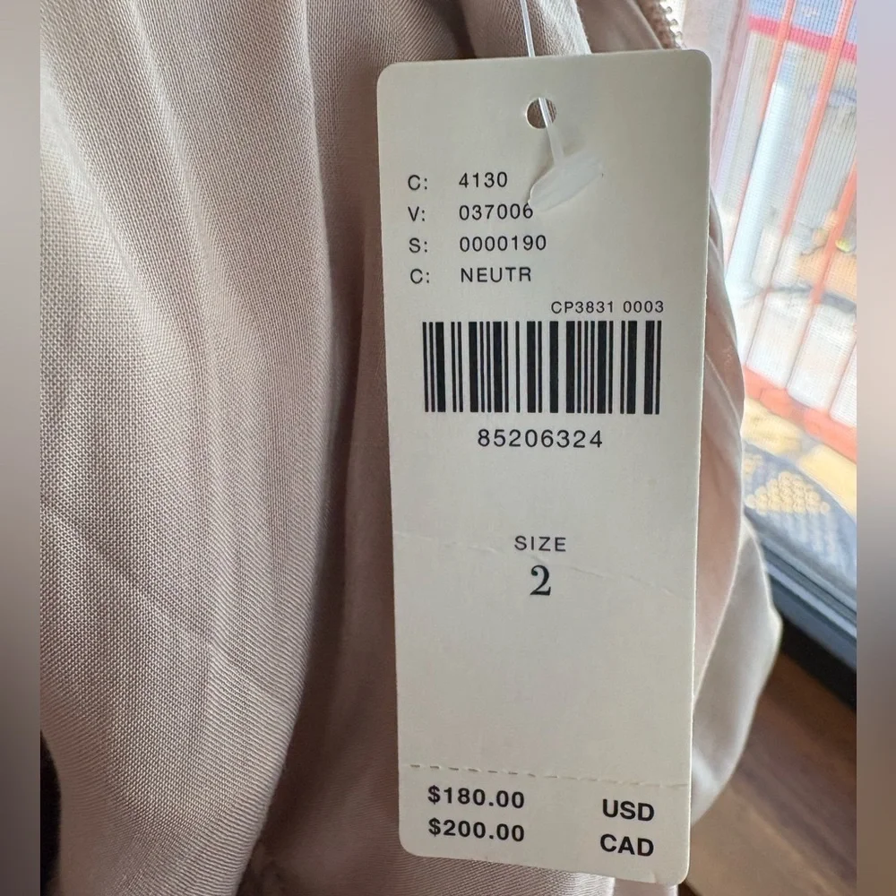 NWT Anthropologie Faux Leather One-Shoulder Asymmetrical Midi Dress size 2 - Picture 14 of 16